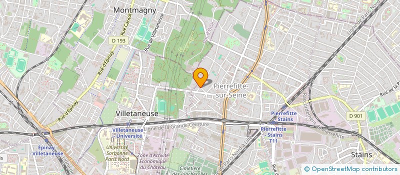 localisation de l'entreprise NATHALIE à PIERREFITTE-SUR-SEINE