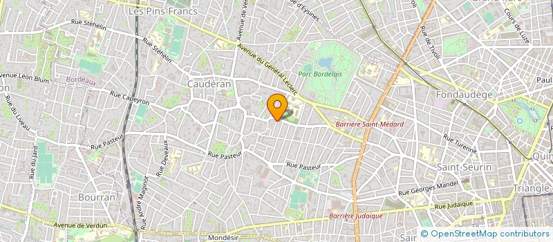 localisation de l'entreprise NATHALIE à BORDEAUX