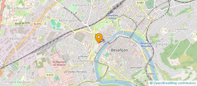 localisation de l'entreprise NATHALIE à BESANCON