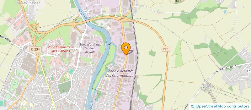 localisation de l'entreprise NATHALIE BALACE à AUXERRE
