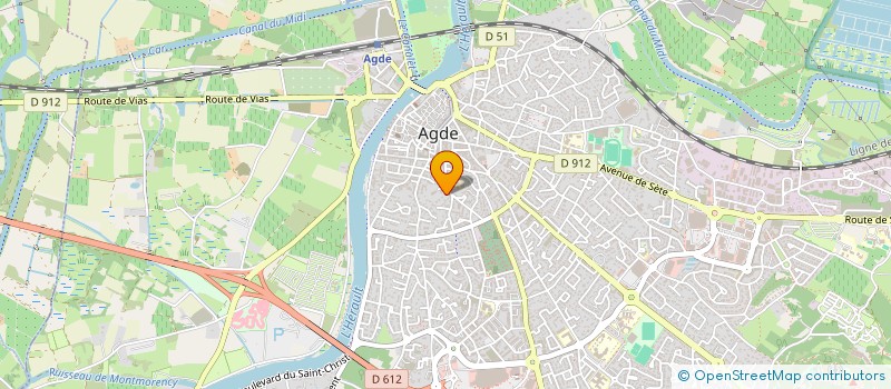 localisation de l'entreprise NATHALIE BARDEAU  AGDE