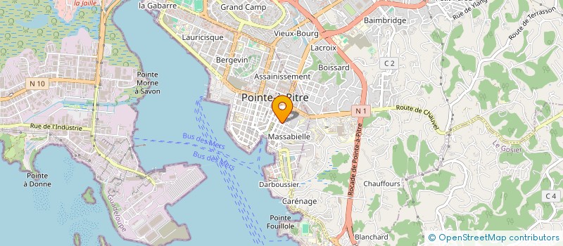 localisation de l'entreprise NATHALIE BIJOUX à POINTE-A-PITRE