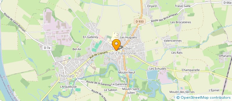 localisation de l'entreprise NATHALIE CONTET  SAINT-DIDIER-SUR-CHALARONNE