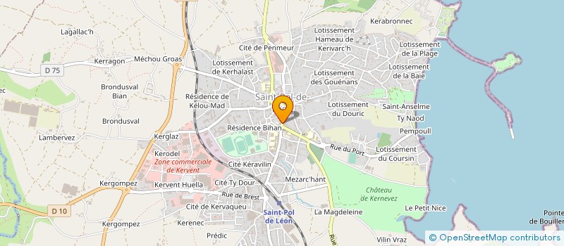 localisation de l'entreprise NATHALIE COUTURE  SAINT-POL-DE-LEON