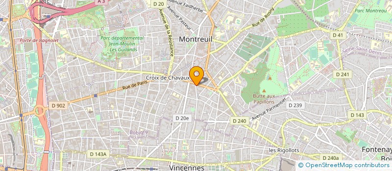 localisation de l'entreprise NATHALIE DELEHAYE CONSULTANT à MONTREUIL