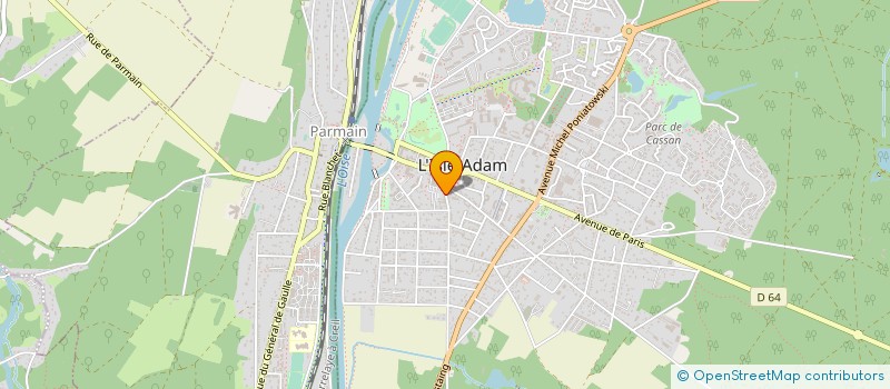 localisation de l'entreprise NATHALIE DURAES à L'ISLE-ADAM