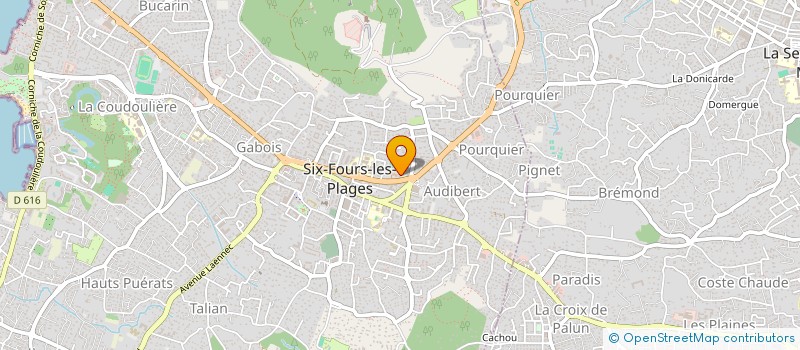 localisation de l'entreprise NATHALIE FLEURS & DECO à SIX-FOURS-LES-PLAGES