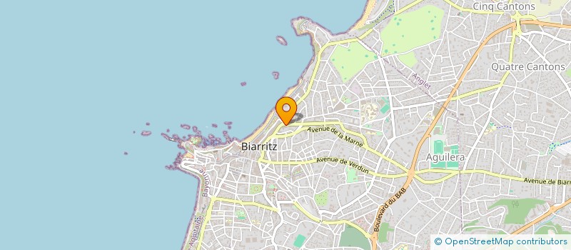 localisation de l'entreprise NATHALIE GARCIN SUD OUEST à BIARRITZ