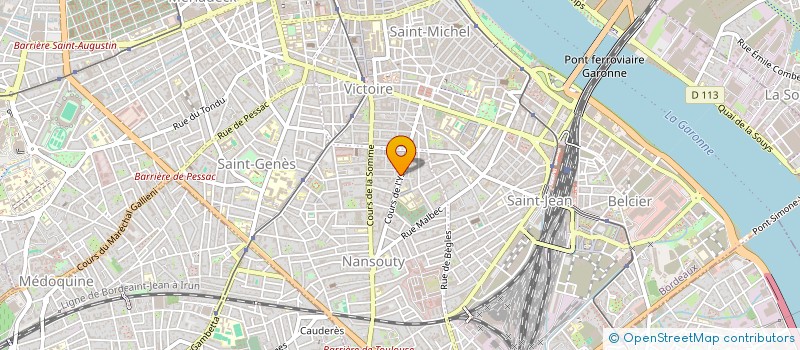 localisation de l'entreprise NATHALIE JARLAN à BORDEAUX