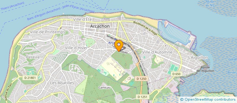 localisation de l'entreprise NATHALIE JEAN  ARCACHON