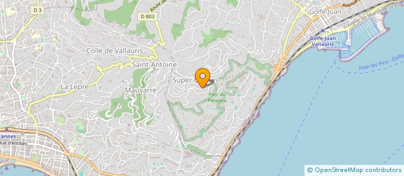 localisation de l'entreprise NATHALIE KNAUF TRADING  VALLAURIS