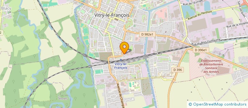 localisation de l'entreprise NATHALIE LARCHER HUISSIER DE JUSTICE  VITRY-LE-FRANCOIS