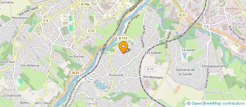 localisation de l'entreprise NATHALIE LE GUEN  CONDAT-SUR-VIENNE