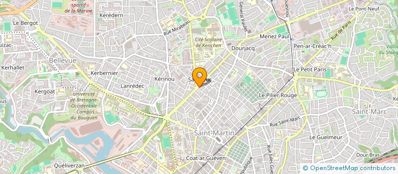 localisation de l'entreprise NATHALIE LEFRANC à BREST