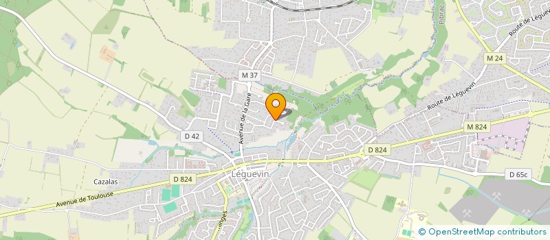 localisation de l'entreprise NATHALIE MARIE KINESIOLOGIE (NMK)  LEGUEVIN