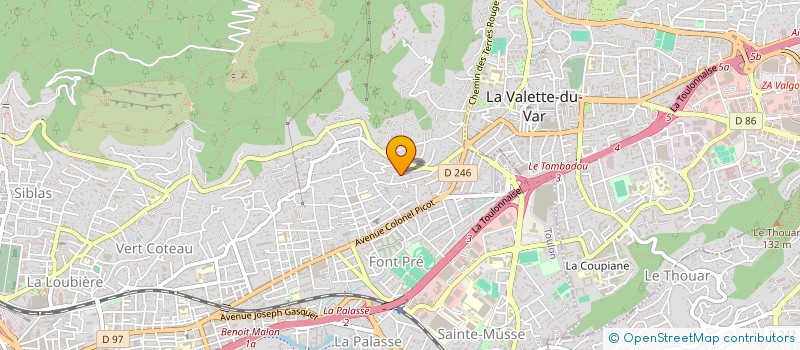 localisation de l'entreprise NATHALIE MERCIER  TOULON