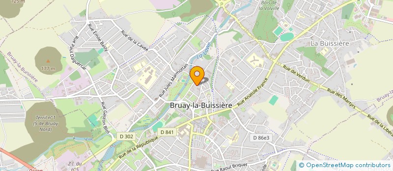 localisation de l'entreprise NATHALIE MOREAU à BRUAY-LA-BUISSIERE