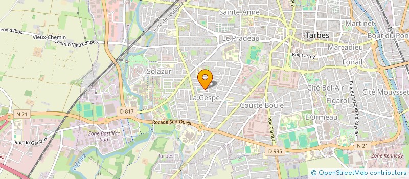 localisation de l'entreprise NATHALIE MOUICI  TARBES