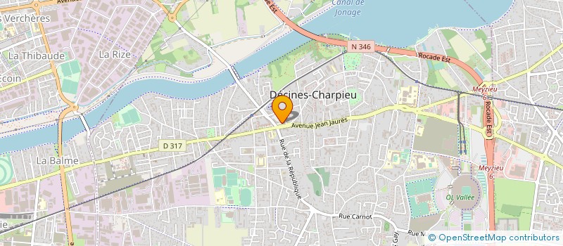 localisation de l'entreprise NATHALIE NARO à DECINES-CHARPIEU