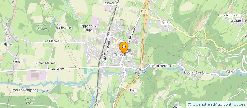 localisation de l'entreprise NATHALIE PETILLAT  COUSANCE