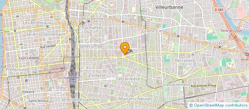 localisation de l'entreprise NATHALIE2C  VILLEURBANNE