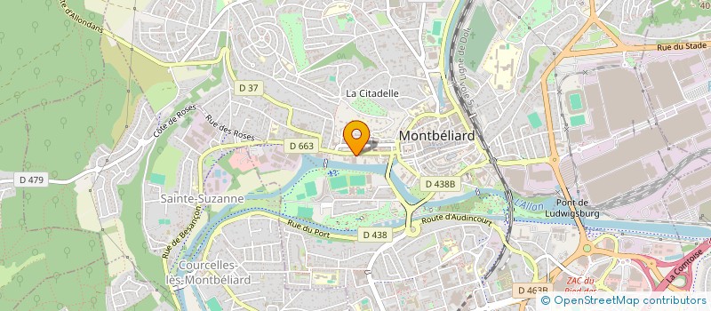 localisation de l'entreprise NATHALLAN  MONTBELIARD