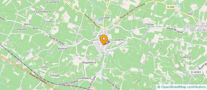 localisation de l'entreprise NATHALYS  SAINT-EMILION