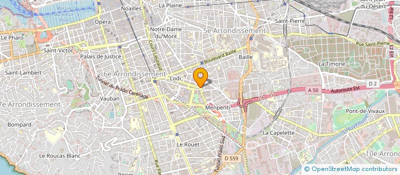 localisation de l'entreprise NATHAN à MARSEILLE