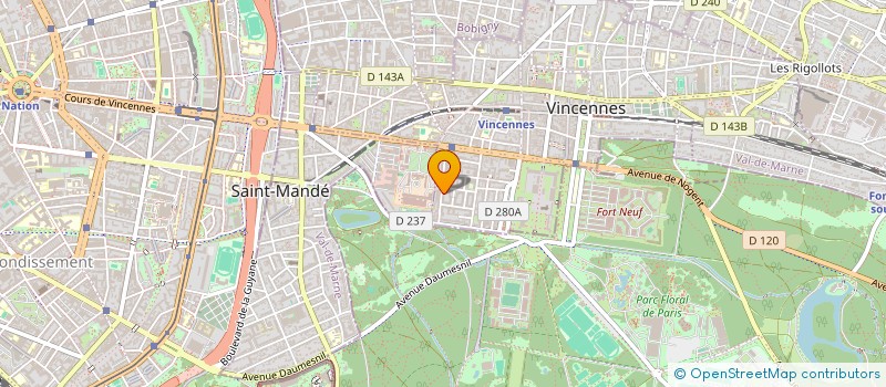 localisation de l'entreprise NATHAN à VINCENNES