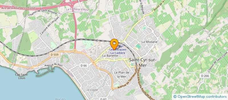 localisation de l'entreprise NATHAN à SAINT-CYR-SUR-MER