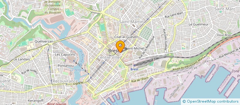 localisation de l'entreprise NATHAN  BREST