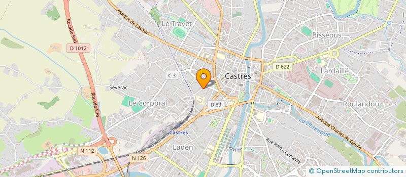 localisation de l'entreprise NATHAN à CASTRES