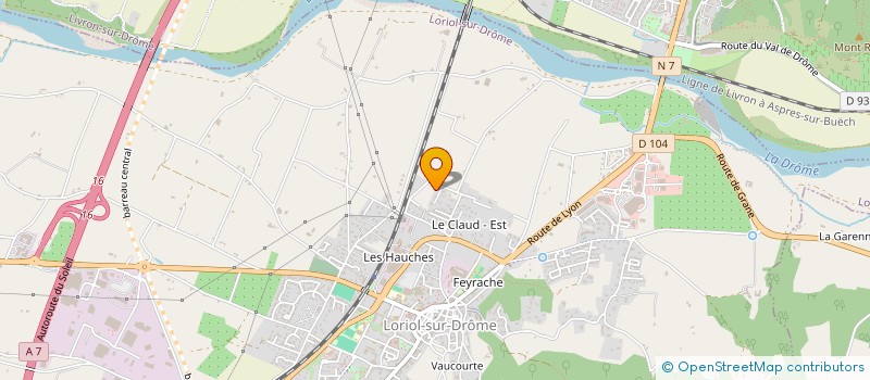 localisation de l'entreprise NATHAN  LORIOL SUR DROME