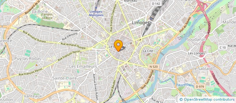 localisation de l'entreprise NATHAN  LIMOGES