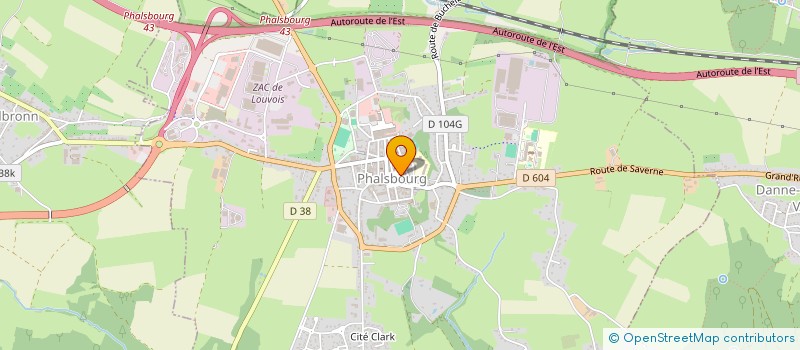 localisation de l'entreprise NATHAN KAHN MEUBLES TISSUS  PHALSBOURG