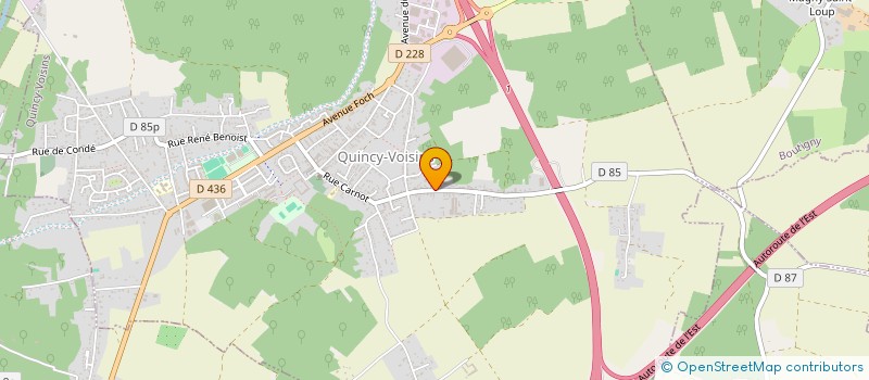 localisation de l'entreprise NATHANAELLE  QUINCY-VOISINS