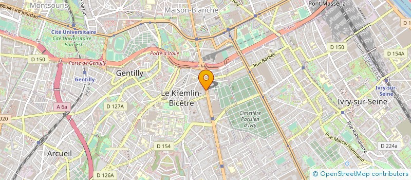 localisation de l'entreprise NATHANEL  LE KREMLIN-BICETRE