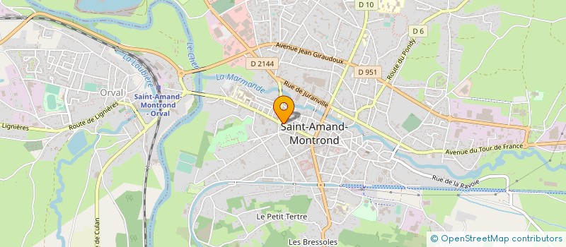 localisation de l'entreprise NATHARSI  SAINT-AMAND-MONTROND