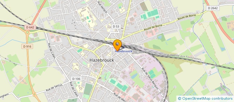 localisation de l'entreprise NATHAZ  HAZEBROUCK