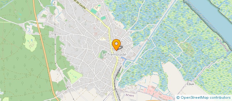 localisation de l'entreprise NATHE  LA TREMBLADE