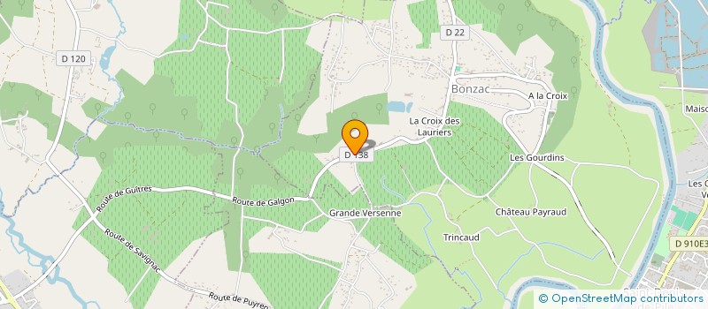 localisation de l'entreprise NATHEA IMMOBILIER  BONZAC