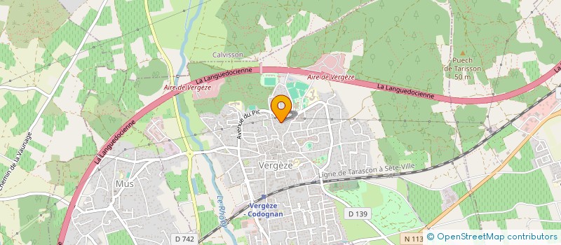 localisation de l'entreprise NATHECEM  VERGEZE