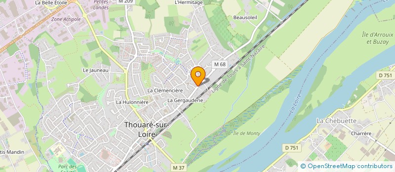 localisation de l'entreprise NATHEMM  THOUARE-SUR-LOIRE