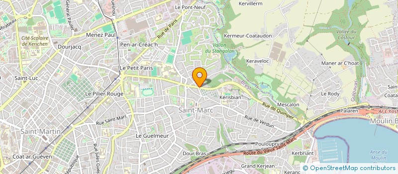 localisation de l'entreprise NATHEO à BREST