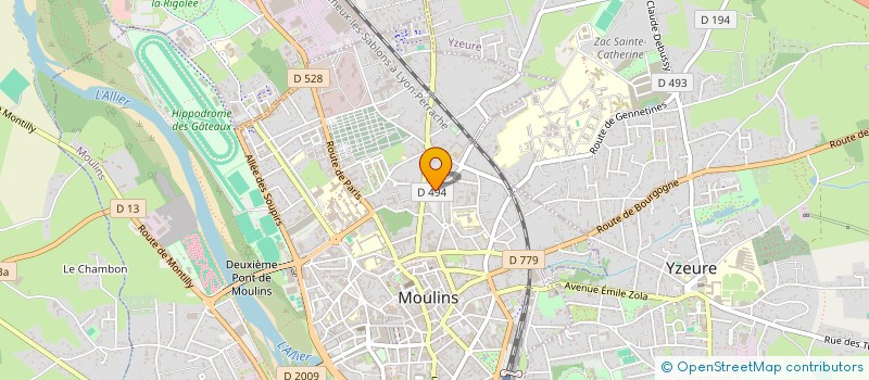 localisation de l'entreprise NATHIS à MOULINS