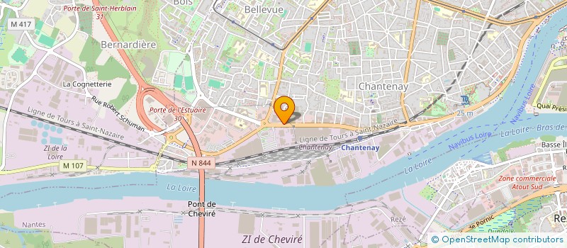 localisation de l'entreprise NATHIS SYSTEMES à NANTES