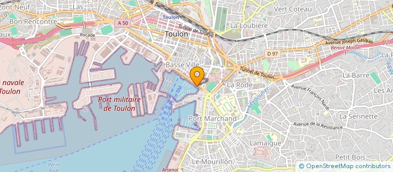 localisation de l'entreprise NATHO à TOULON