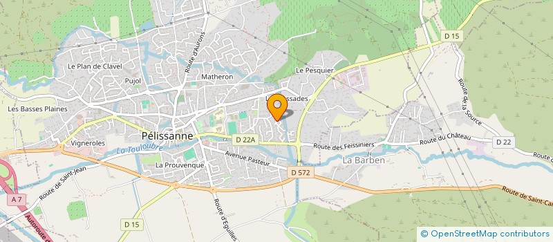 localisation de l'entreprise NATHOMY  PELISSANNE