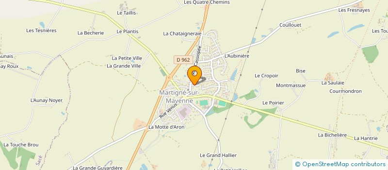 localisation de l'entreprise NATHUR à MARTIGNE-SUR-MAYENNE