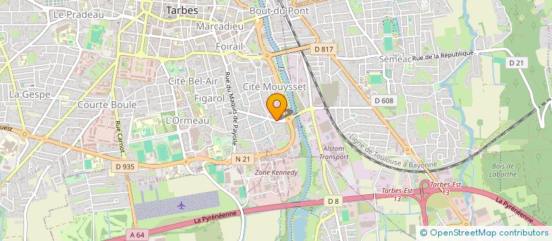 localisation de l'entreprise NATHUR.C  TARBES